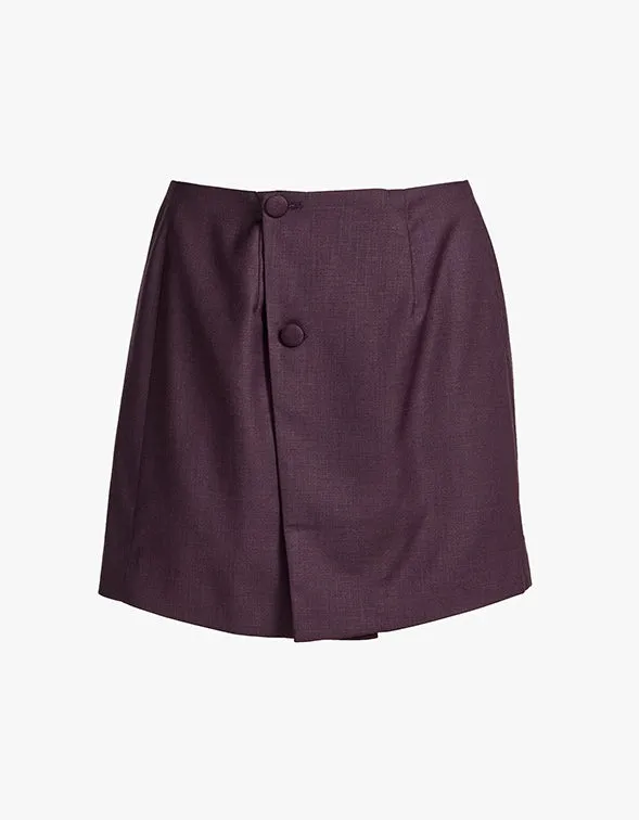 003 Skirt - Aubergine