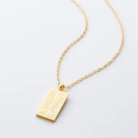 '4 Qul' Tag Necklace | Women