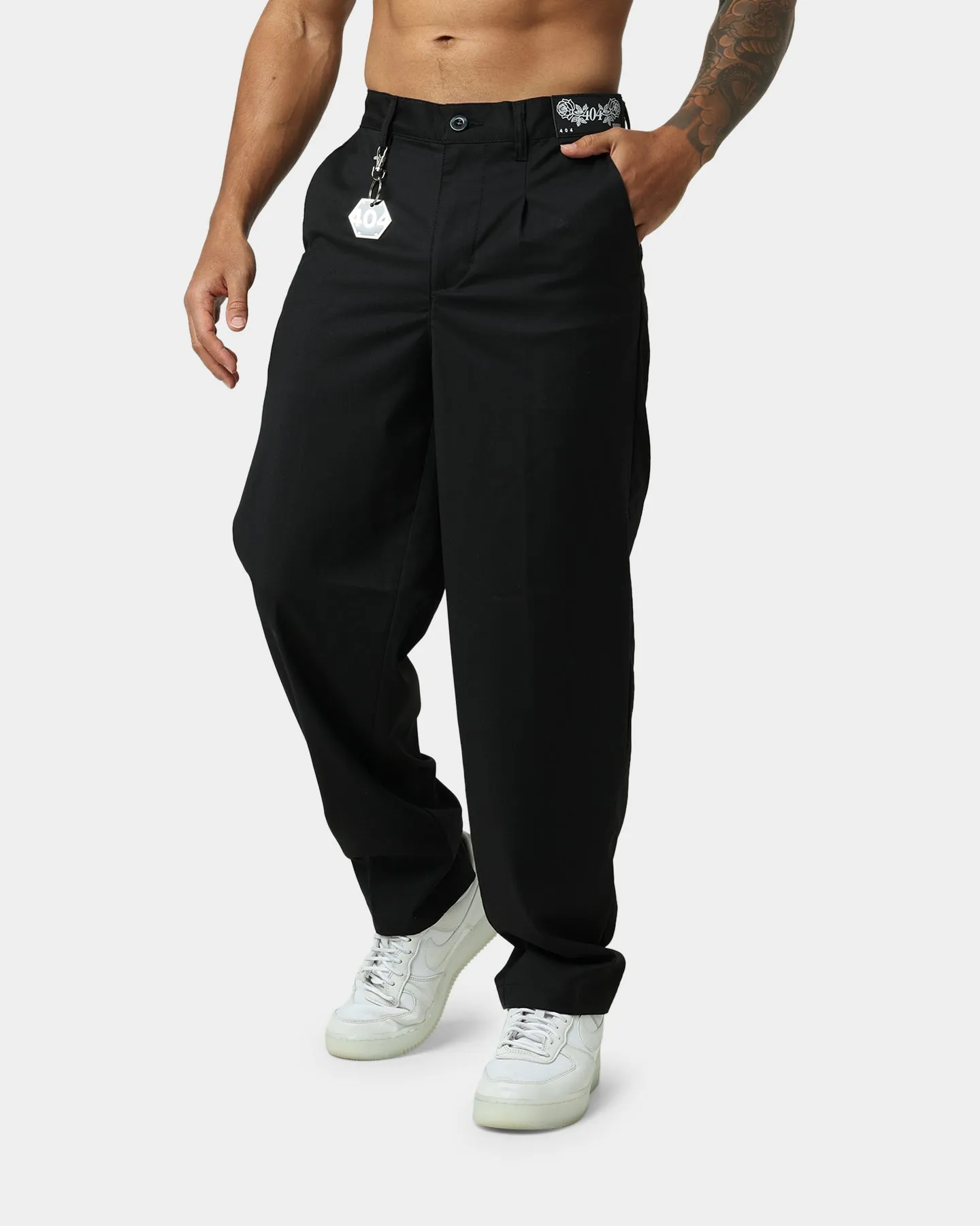 404 Liberty Baggy Trousers Black