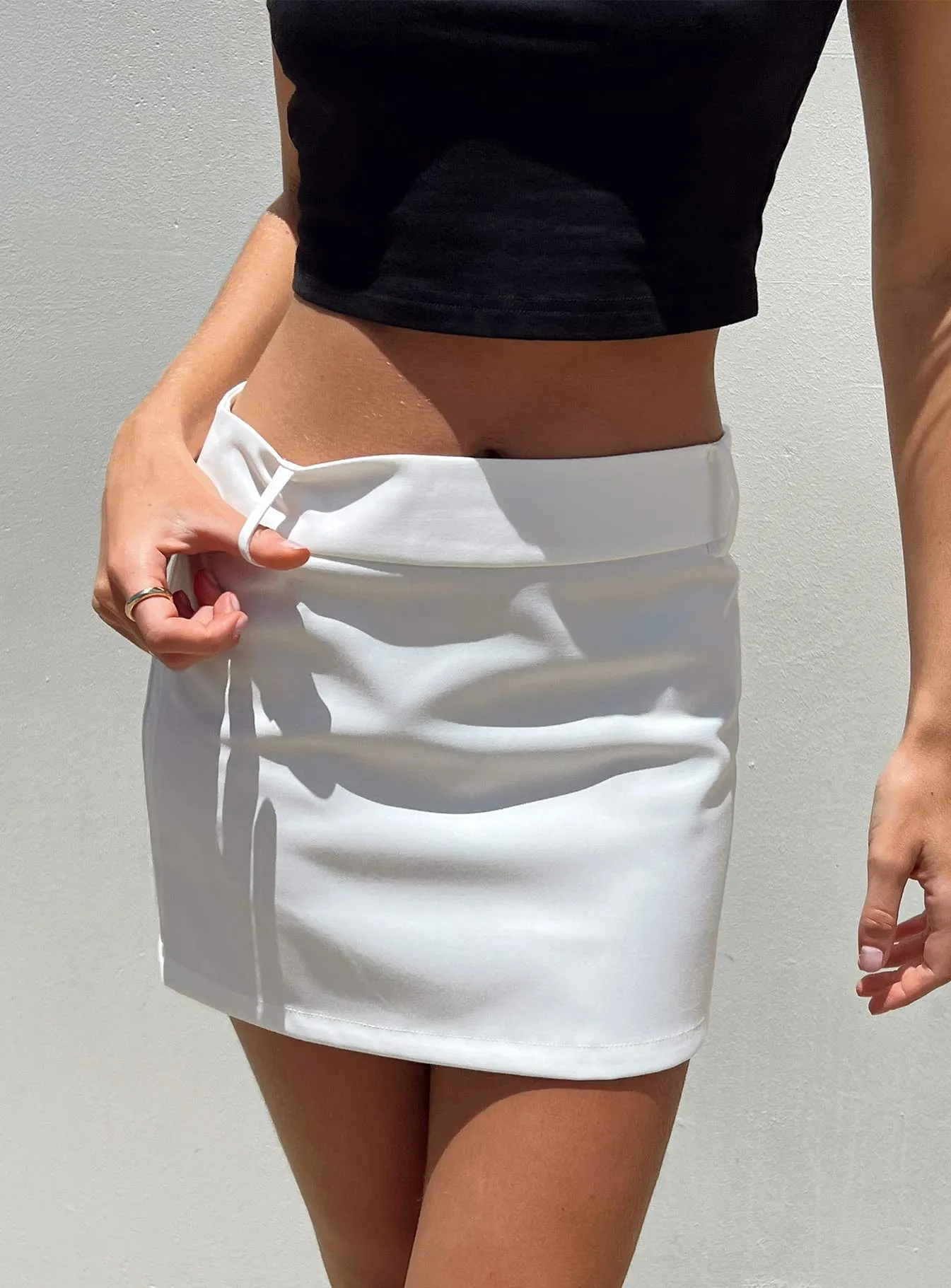 Adam Mini Skirt White