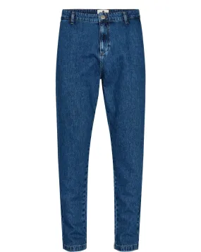 AKJAMES DENIM CHINO - Medium Blue Denim