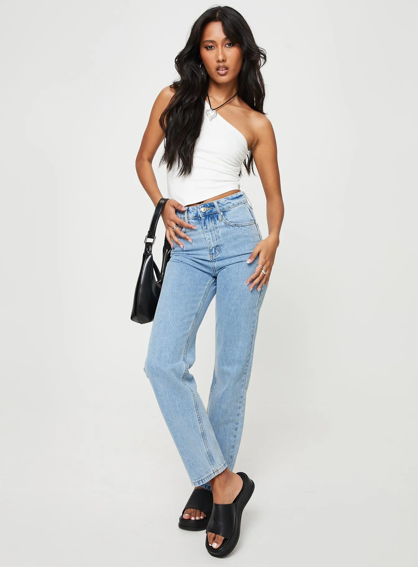 Alexanderson Straight Leg Jeans Light Wash Denim