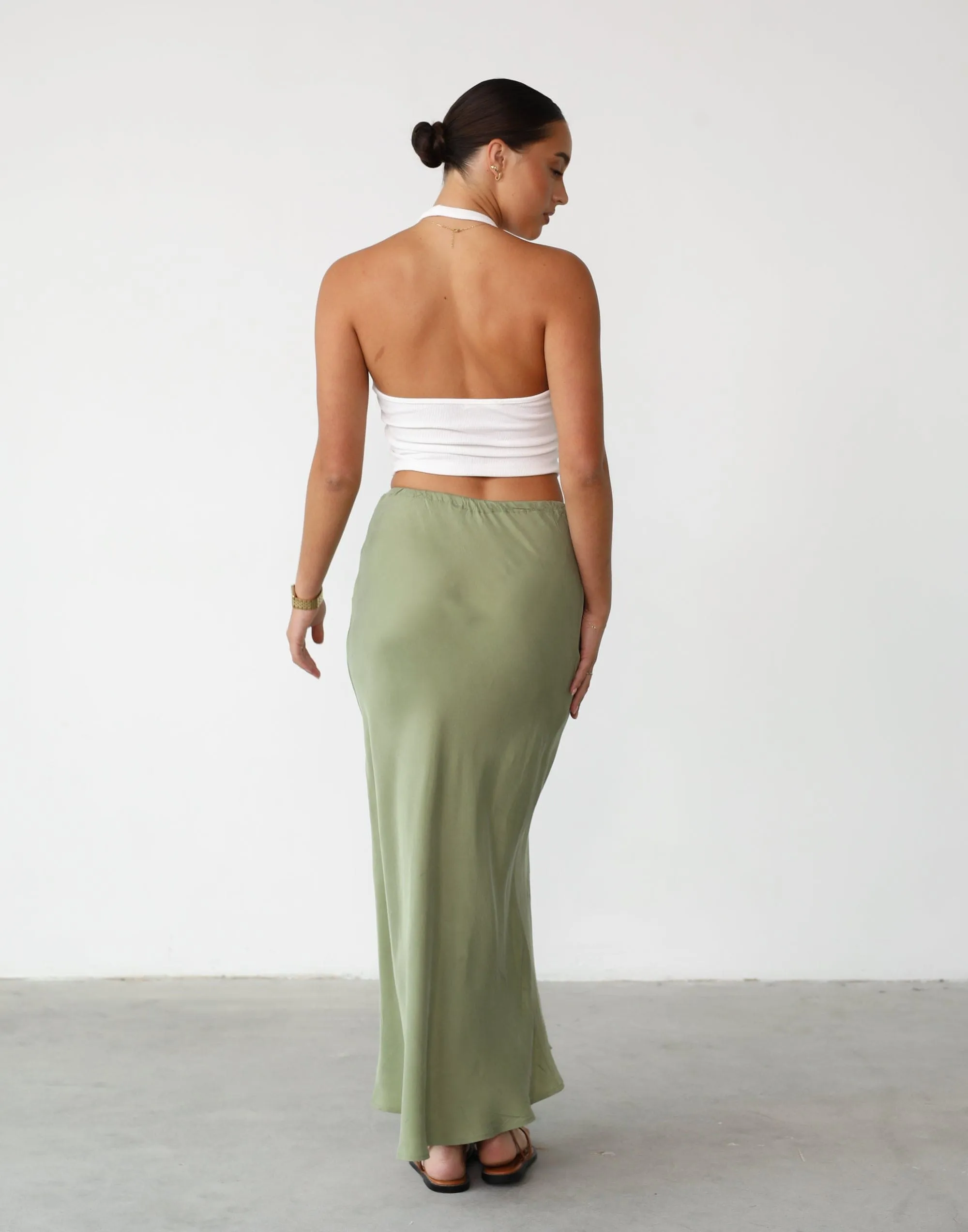 Amalie Maxi Skirt (Pistachio)