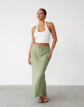 Amalie Maxi Skirt (Pistachio)