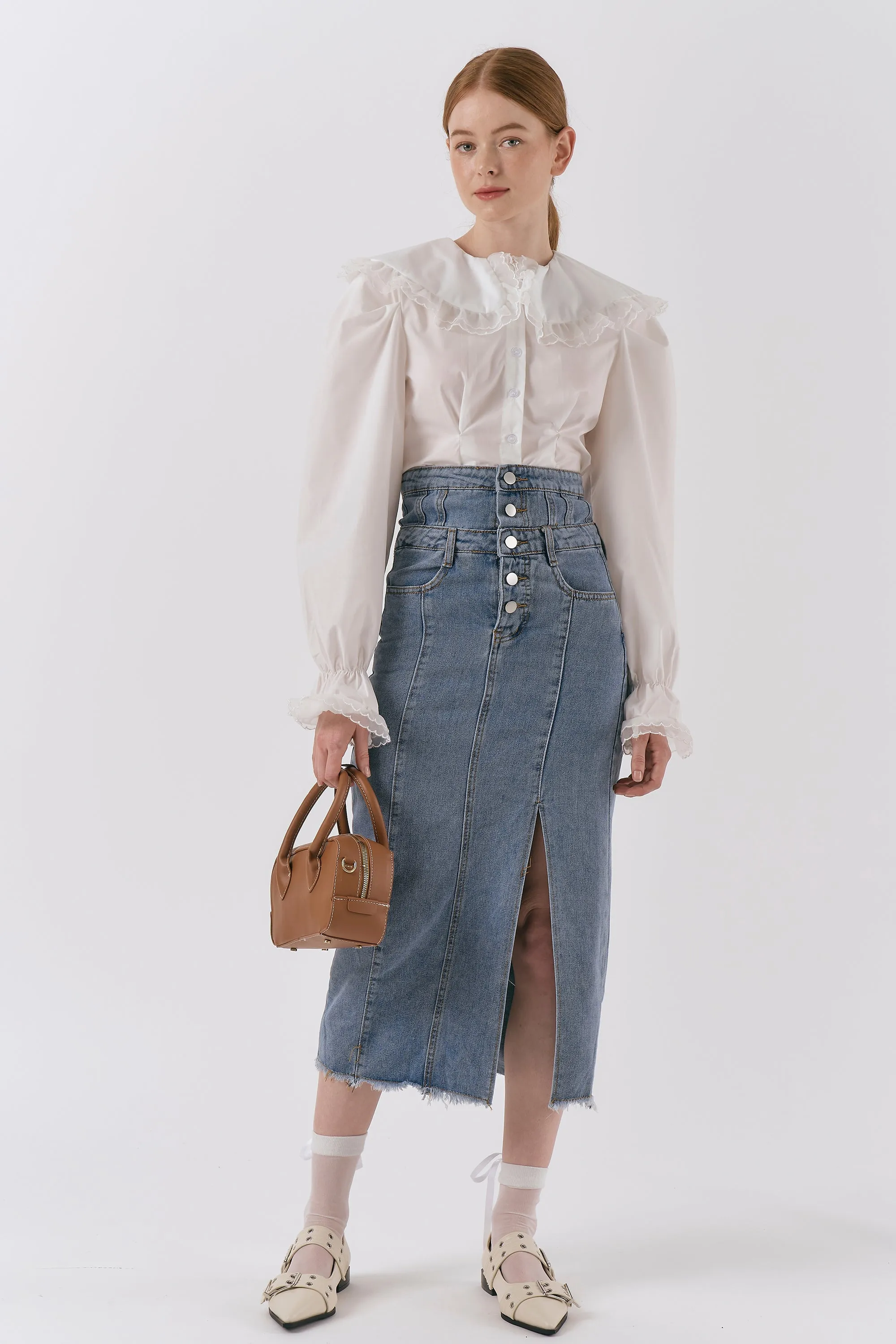 Ariana Highwaist Denim Skirt