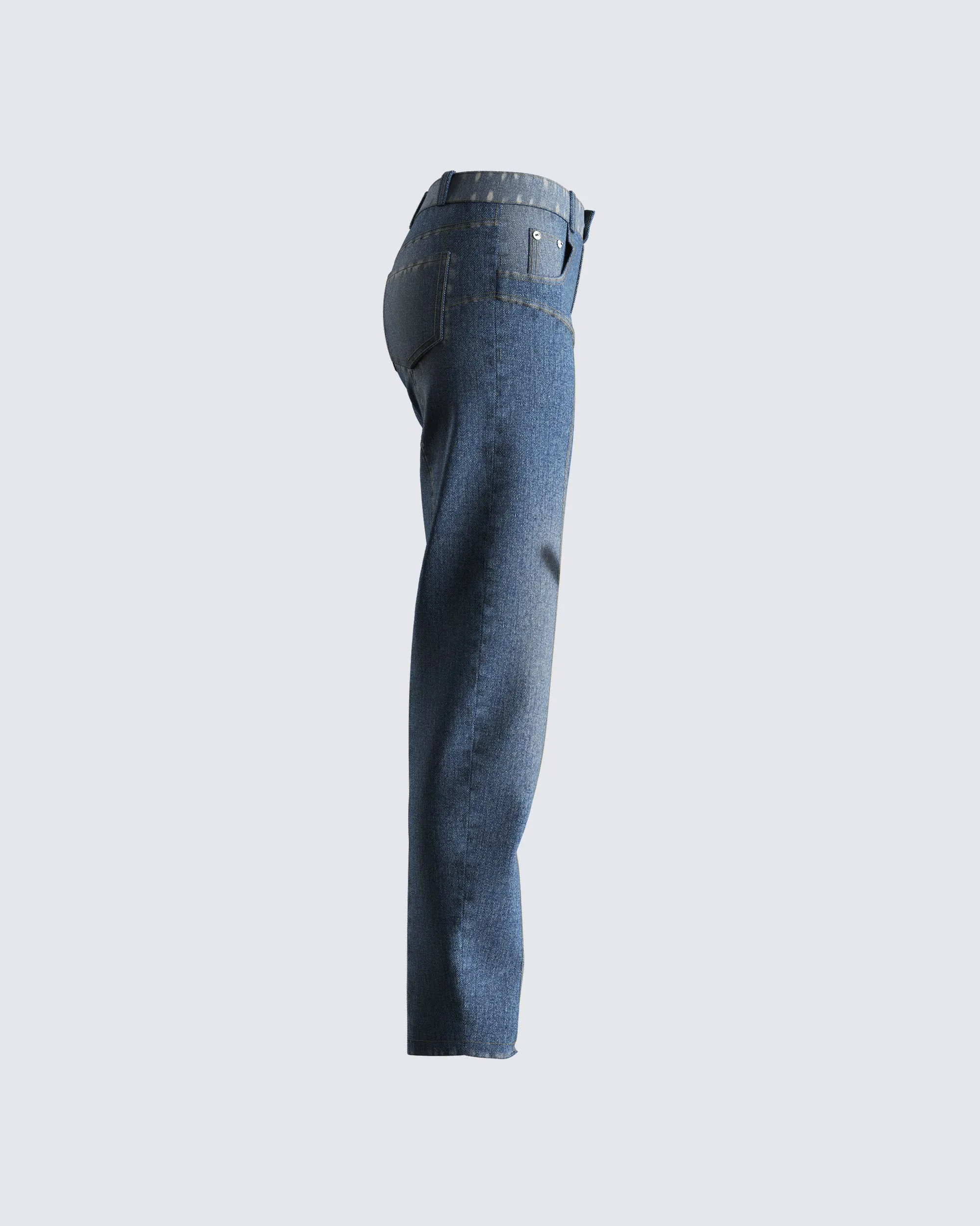 Audrey Blue Mid Rise Jeans