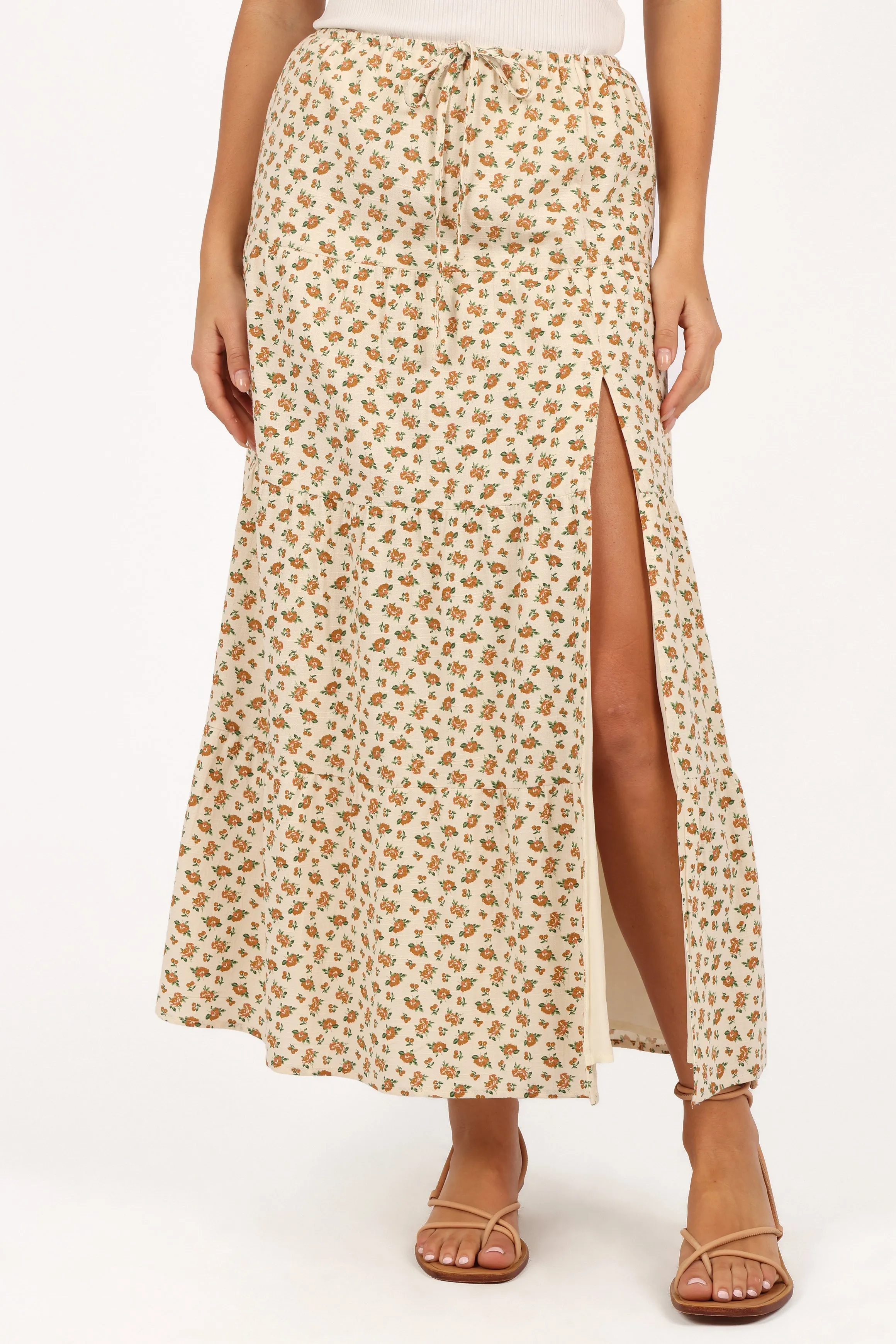 Bailey Tiered Maxi Skirt - Yellow