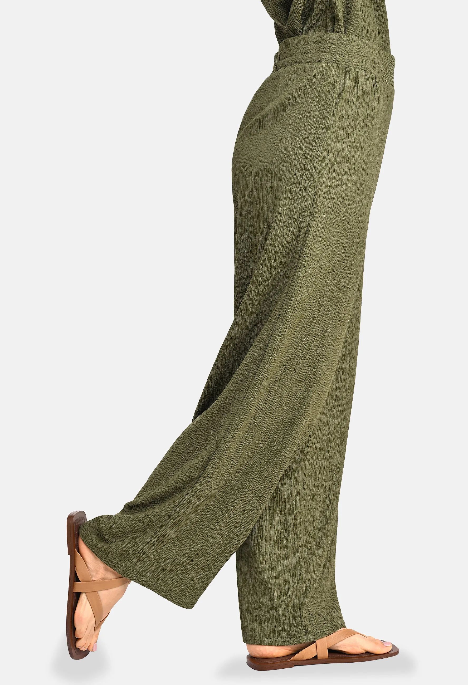 Bark Crepe Trousers-1