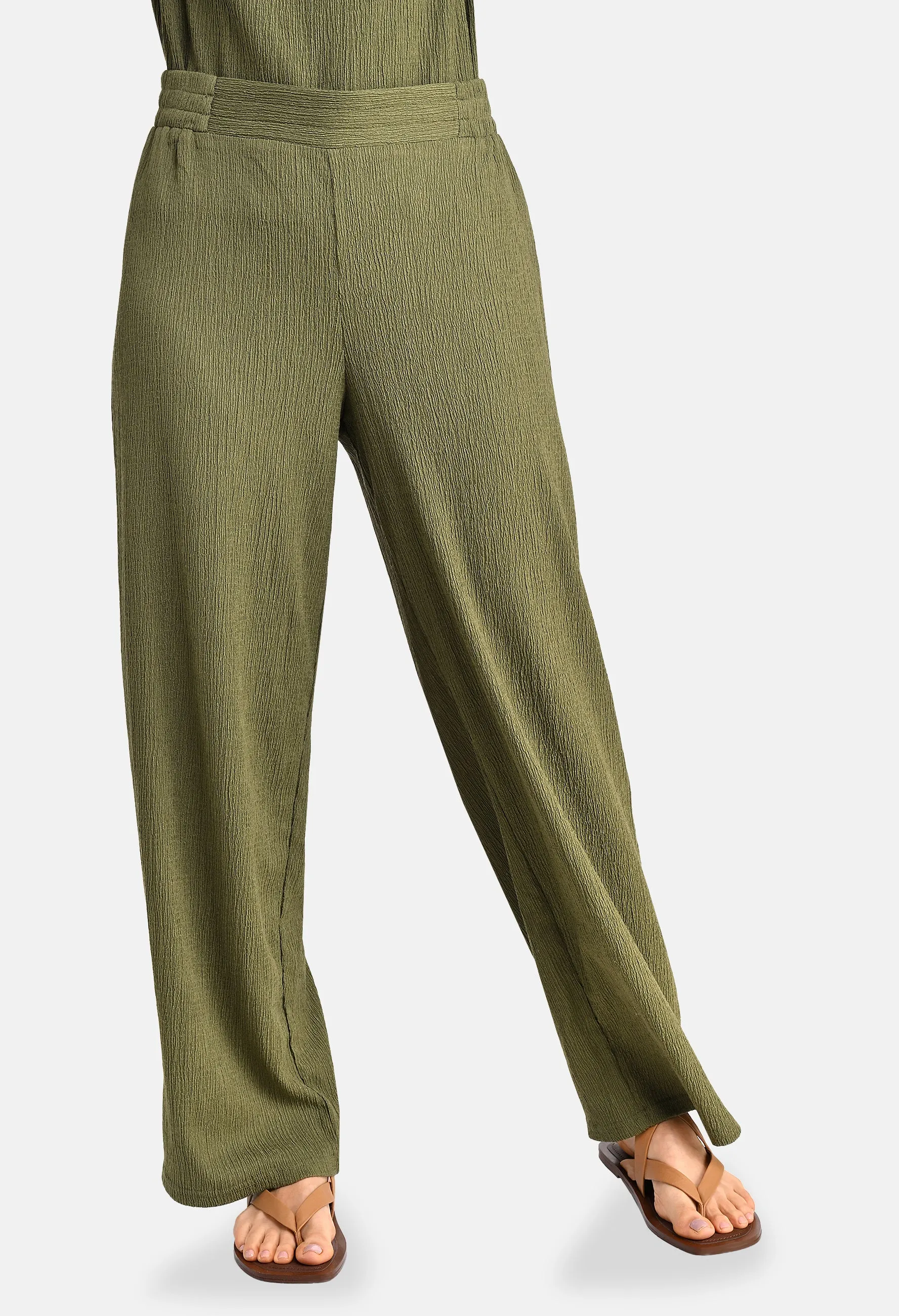 Bark Crepe Trousers-1