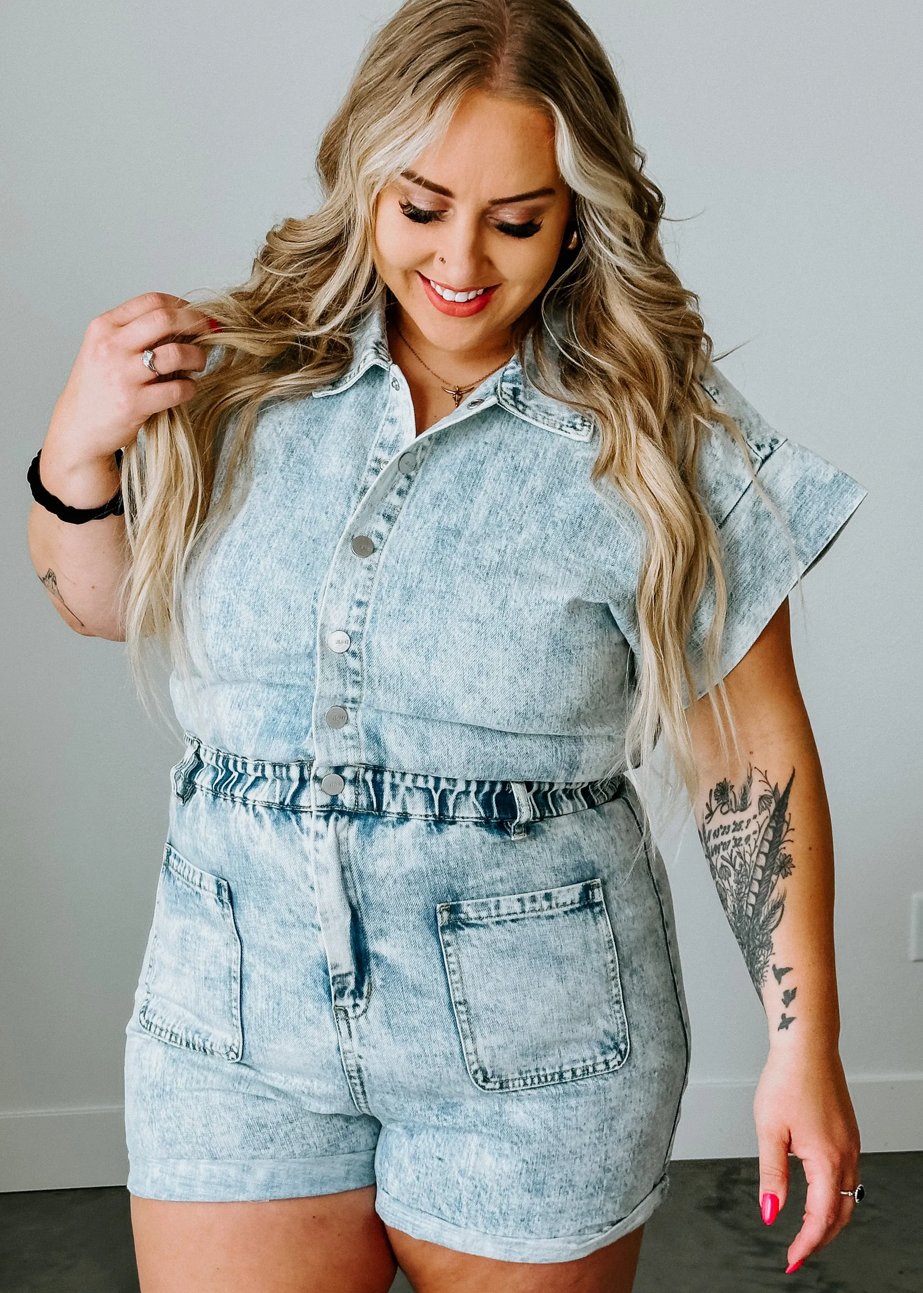 Beau Denim Romper