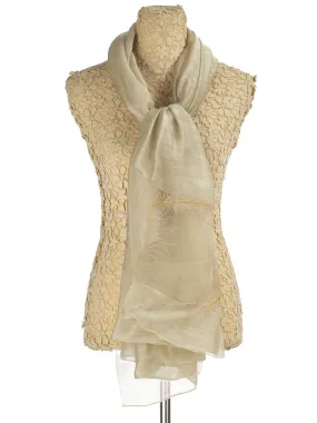 Beige Women Stole - ST-S197A