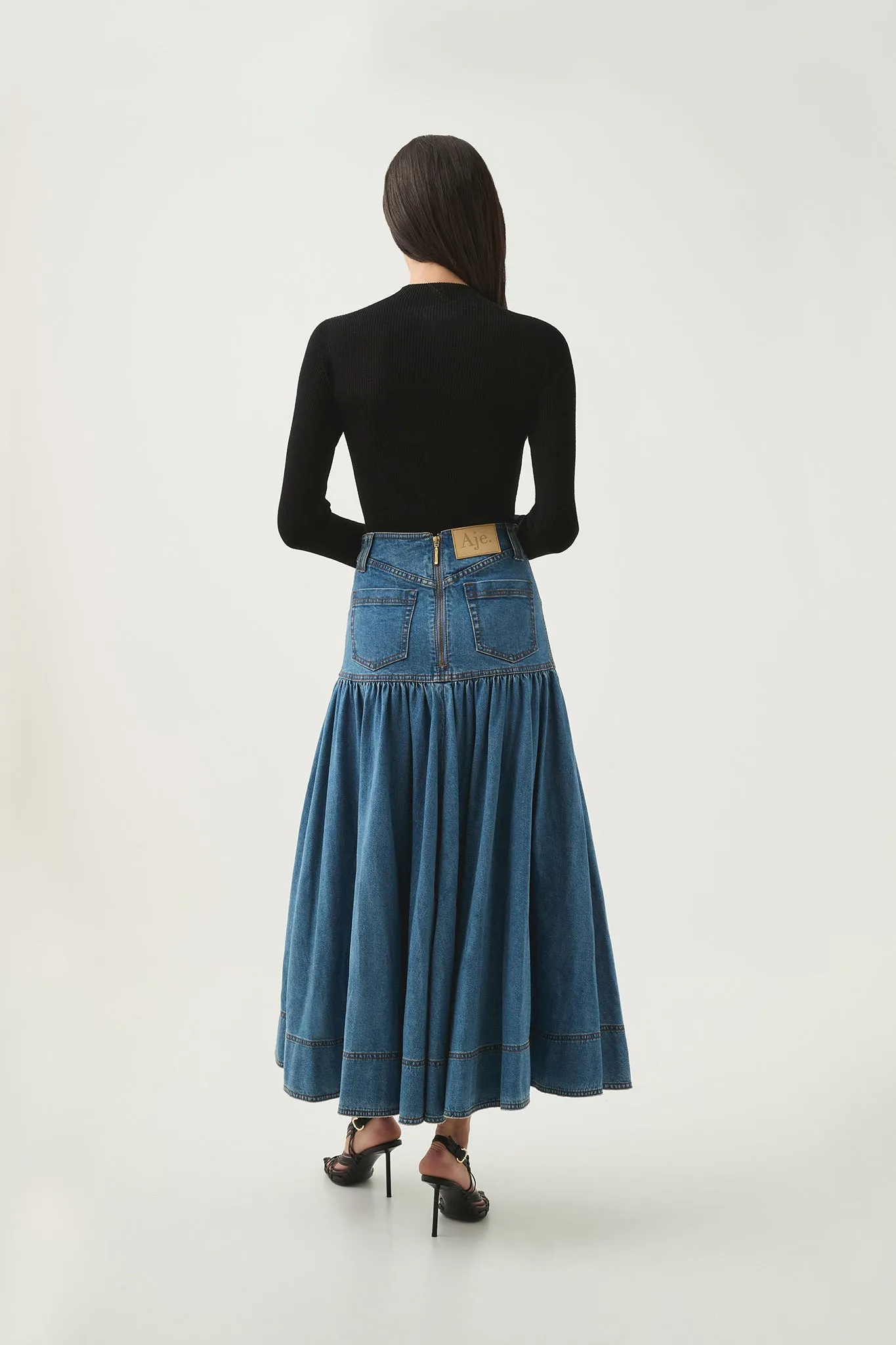 Belmond Denim Midi Skirt