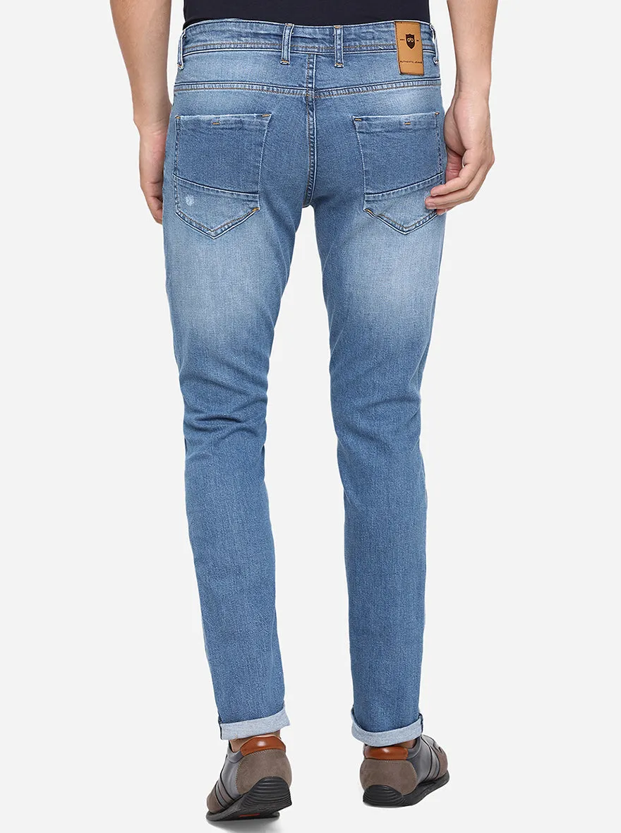 Bijou Blue Washed Slim Fit Jeans | JadeBlue