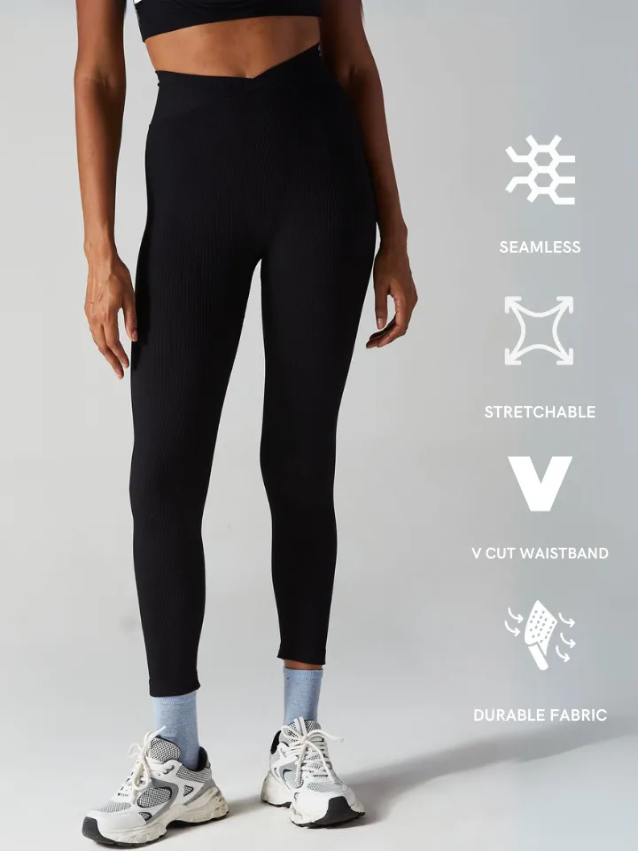 Black Aspire V-Waist Leggings