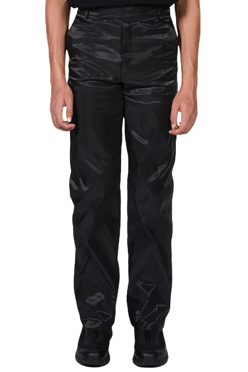 Black Liquid Metal Trousers