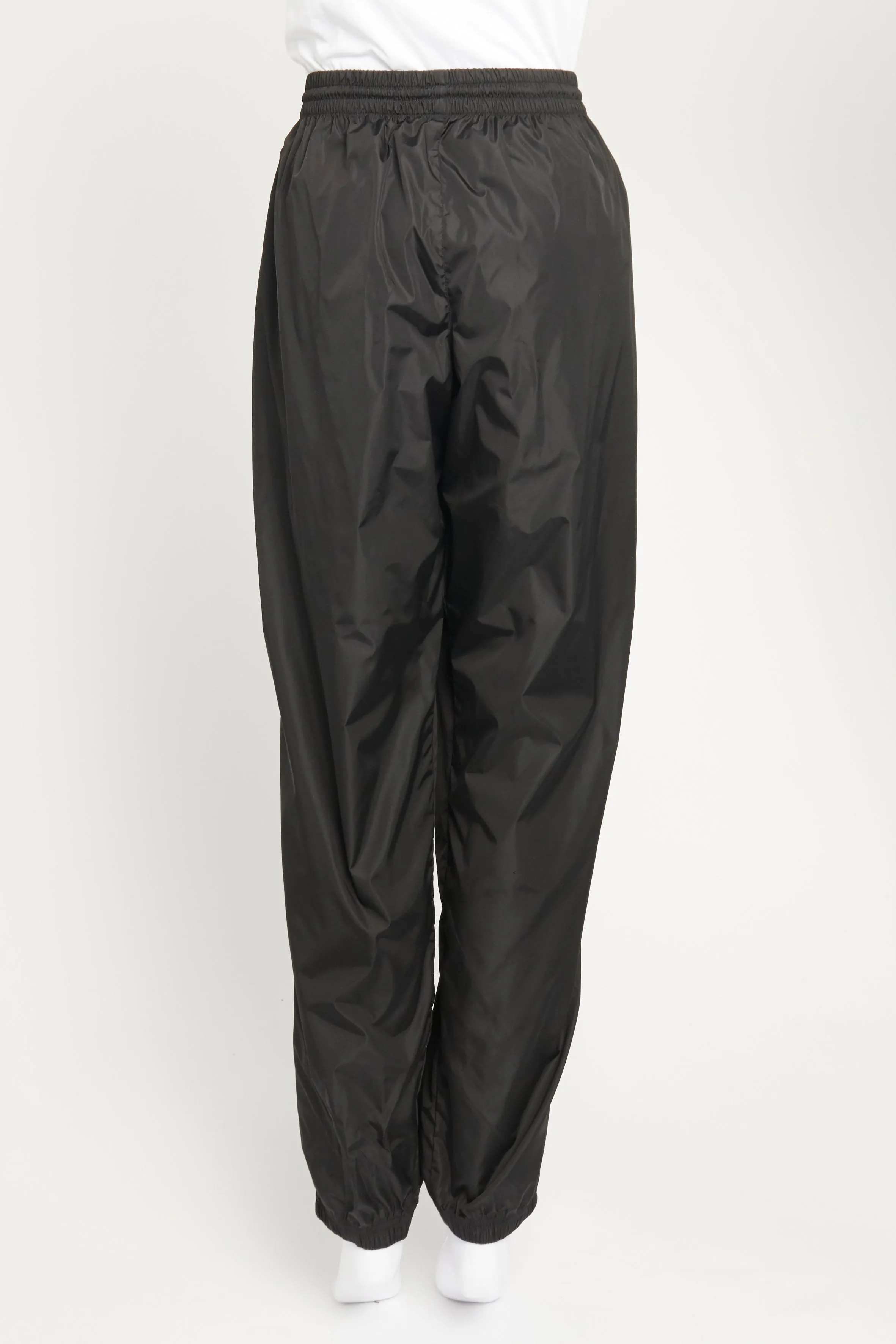 Black Nylon Elasticated Preowned Trousers