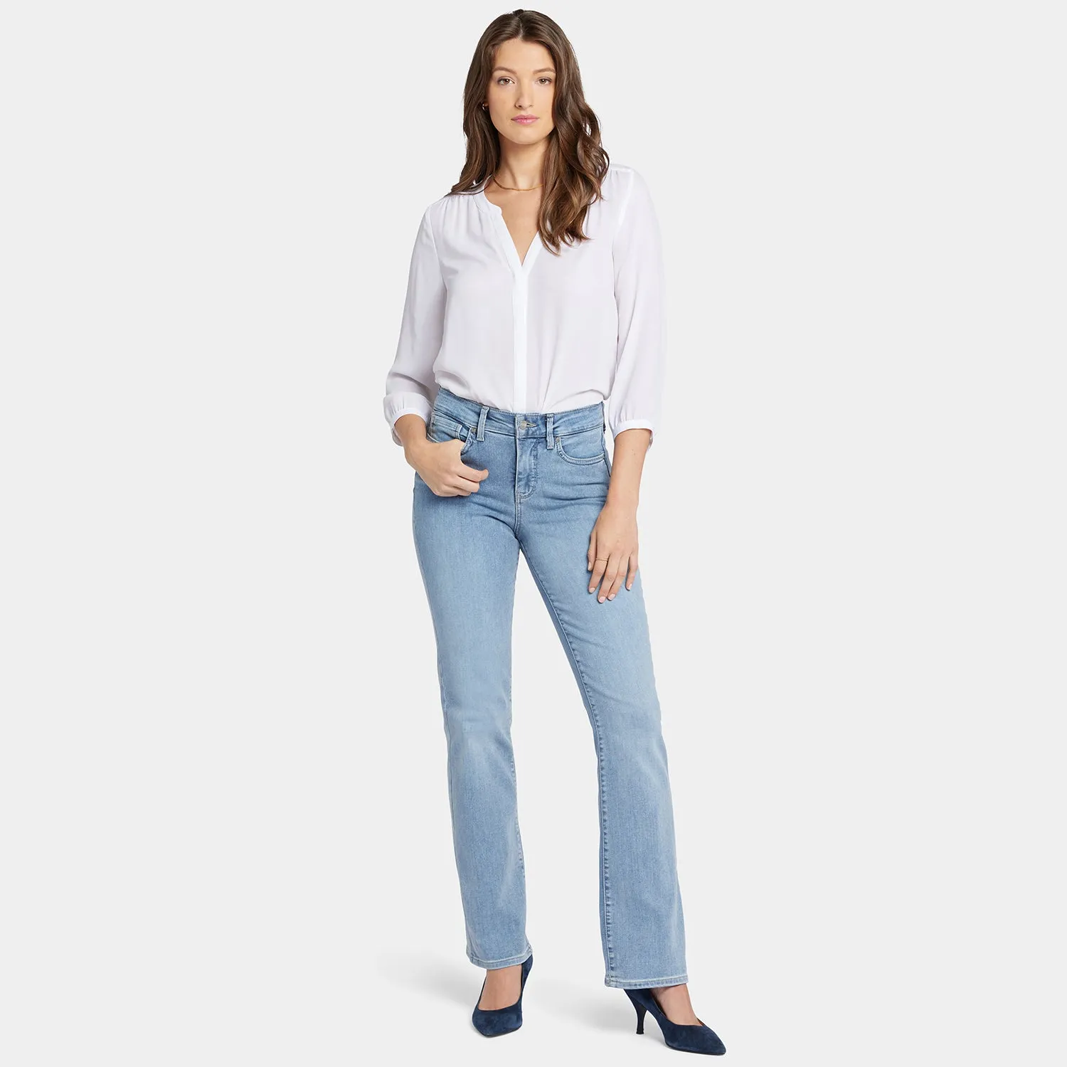 Blake Slim Flared Jeans In Petite - Haley