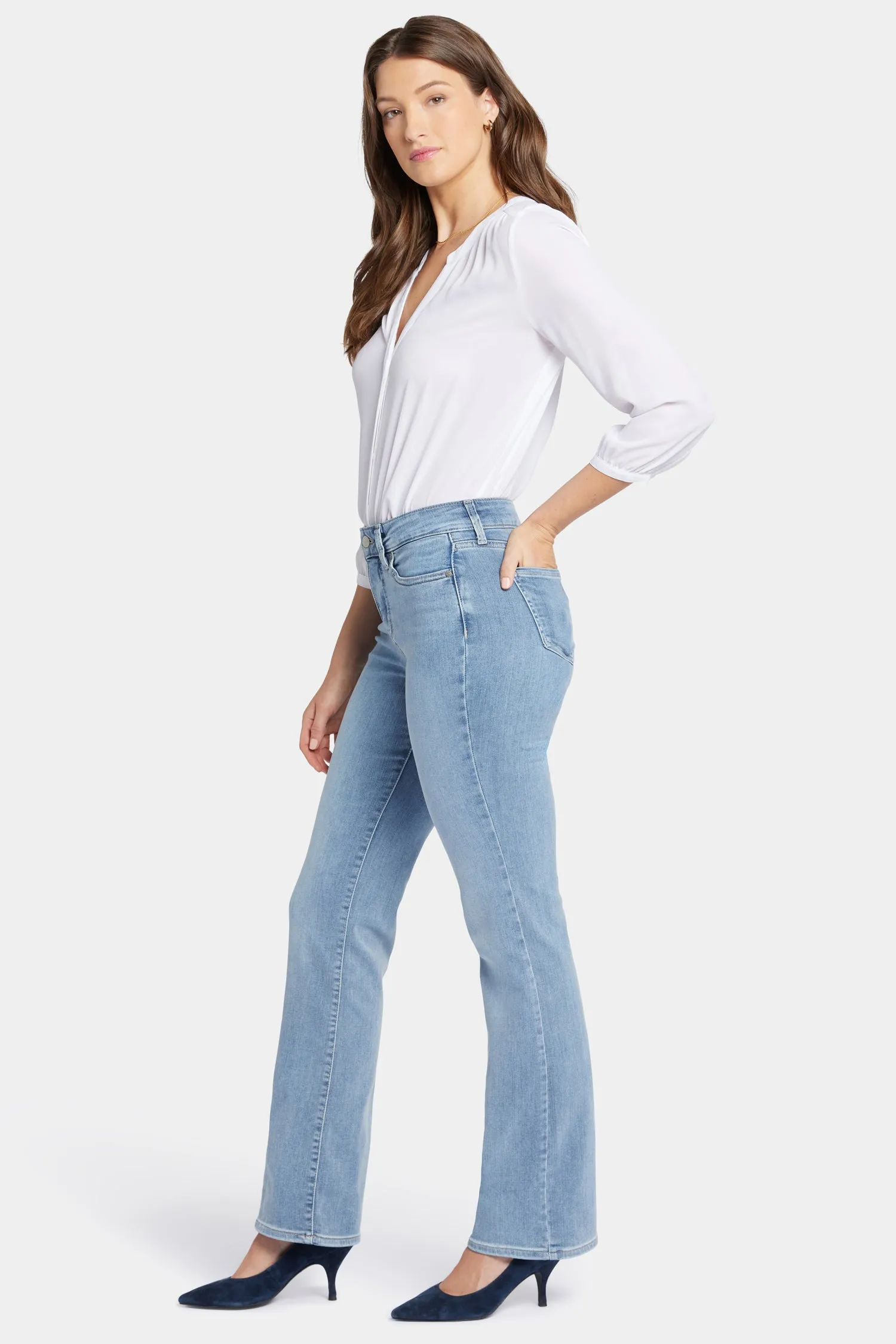 Blake Slim Flared Jeans In Petite - Haley