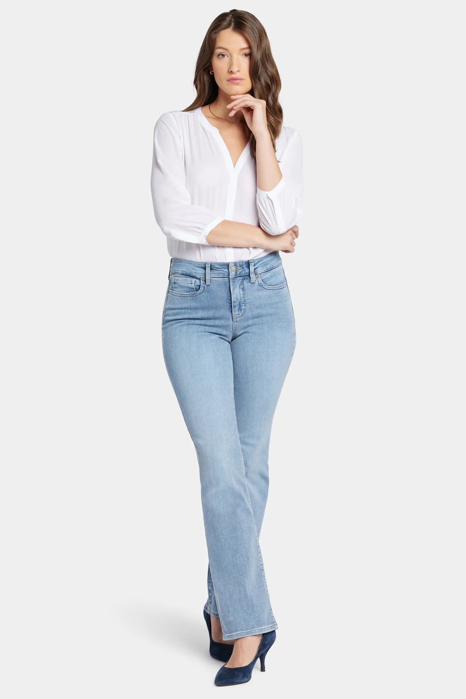 Blake Slim Flared Jeans In Petite - Haley