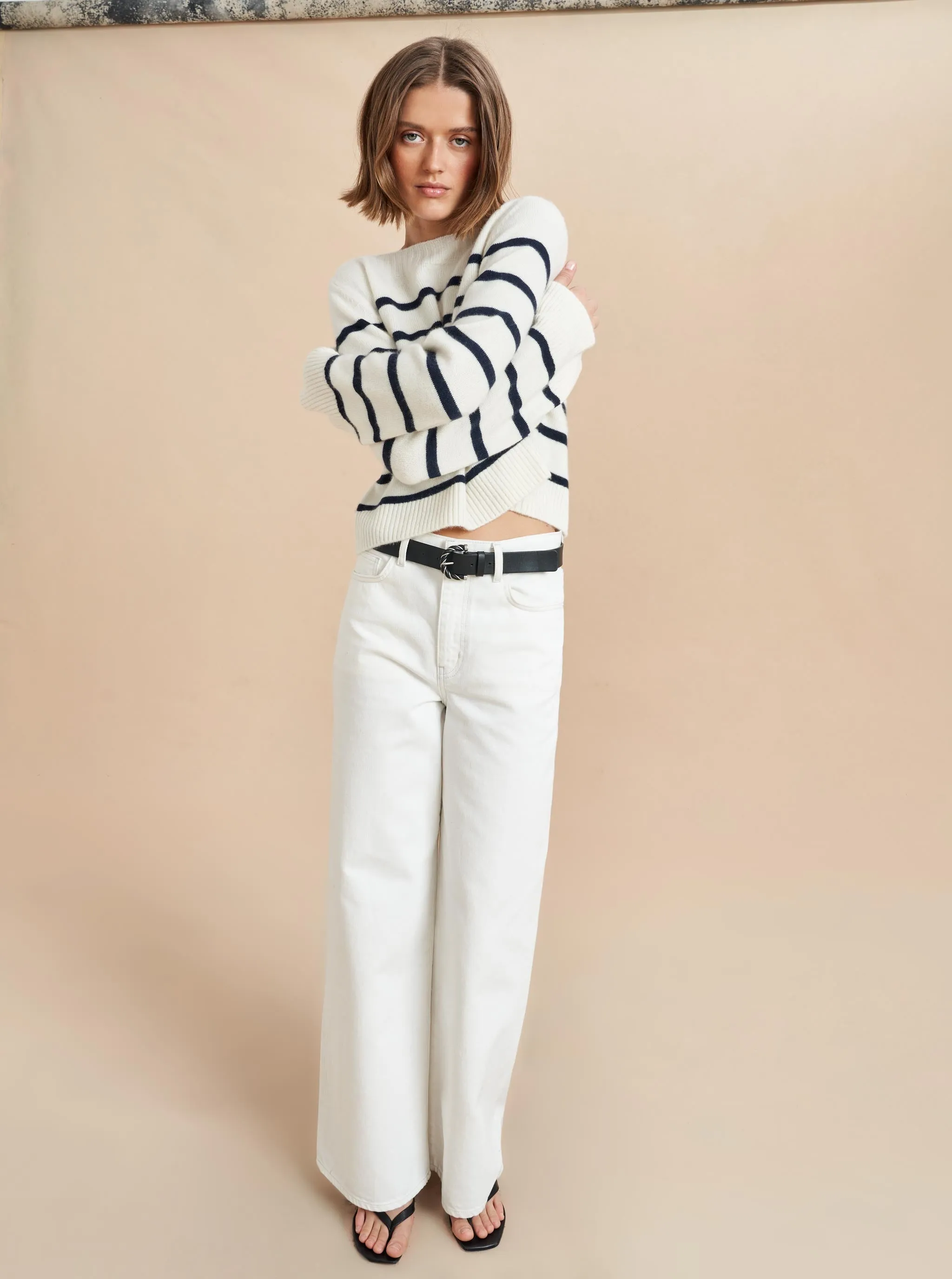 Boat Neck Breton Sweater