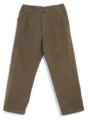 BOBBY 28-22-9 | Wide Pleated Trousers | Stone