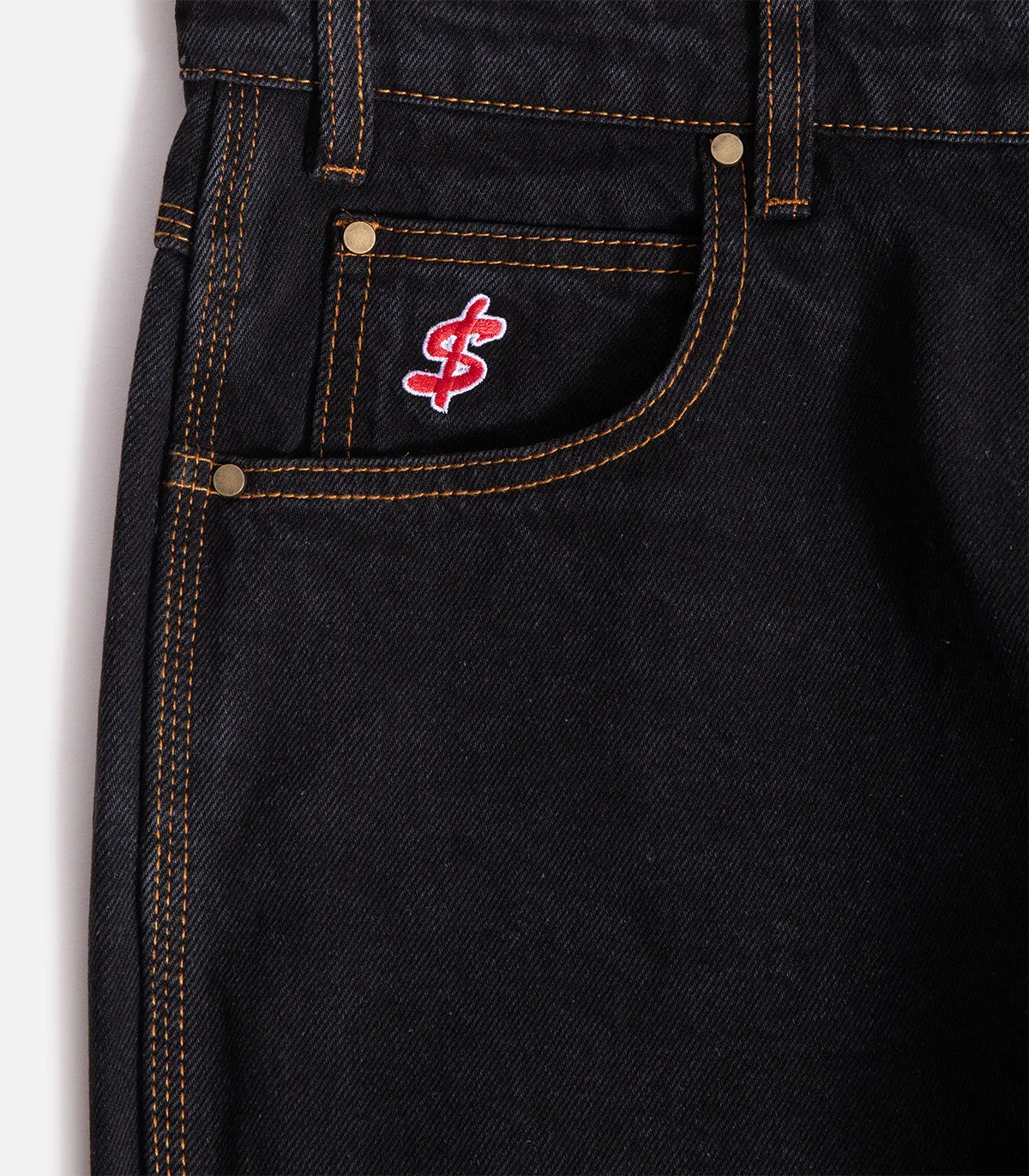 Cash Only Logo Baggy Denim Jeans