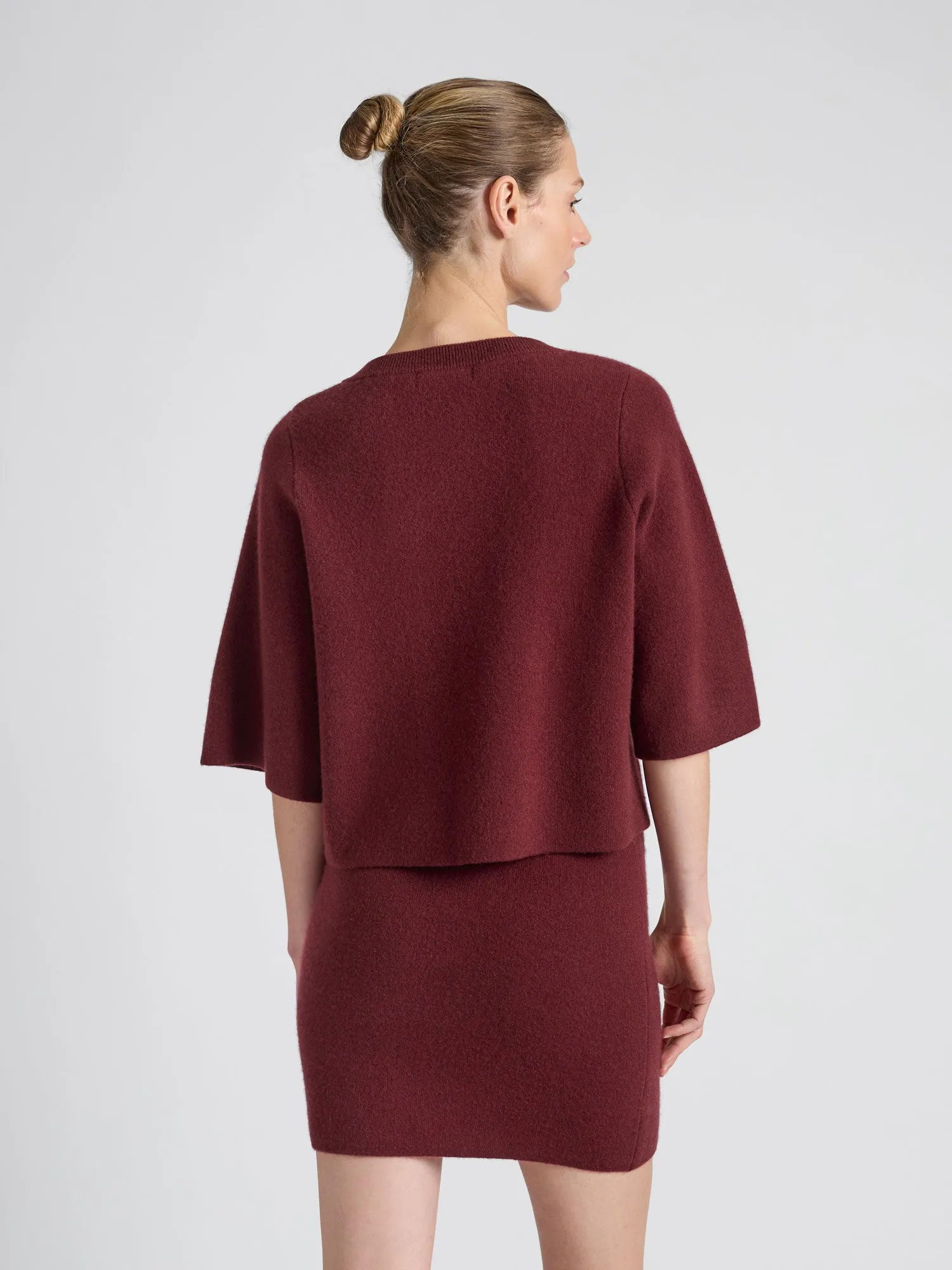 Cashmere sweater  "Dina sweater" - Bordeaux