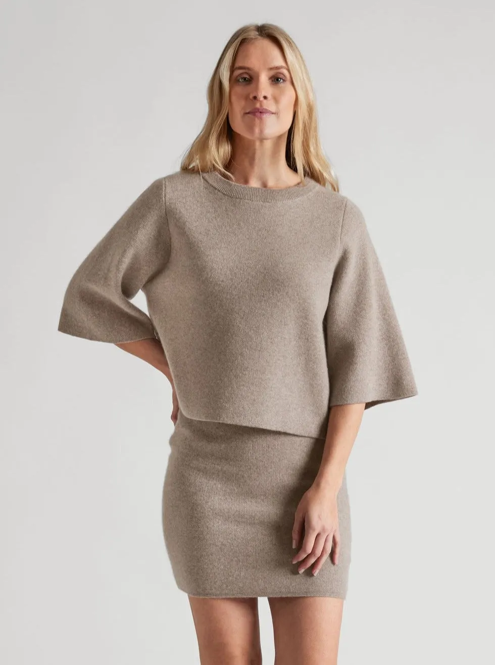 Cashmere sweater  "Dina sweater" - toast