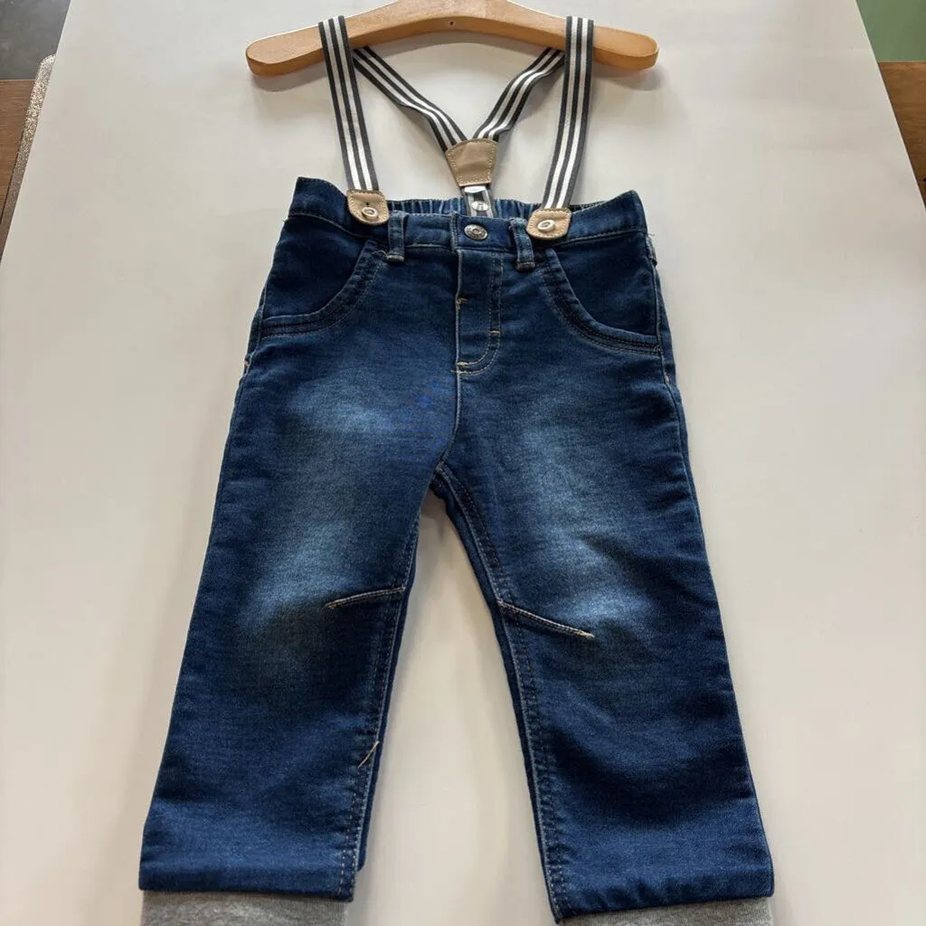 Cat & Jack Suspender Jeans - 18m