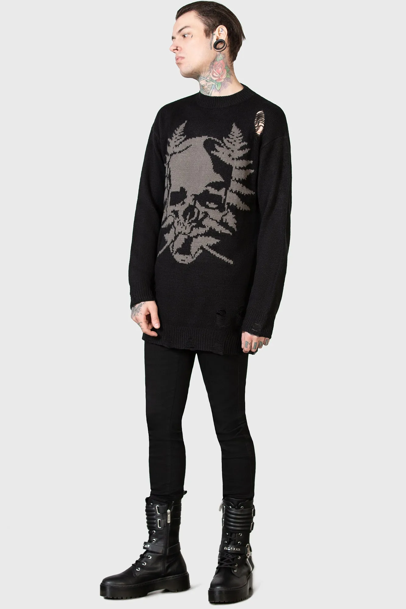 Cause Fear Knit Sweater - Resurrect