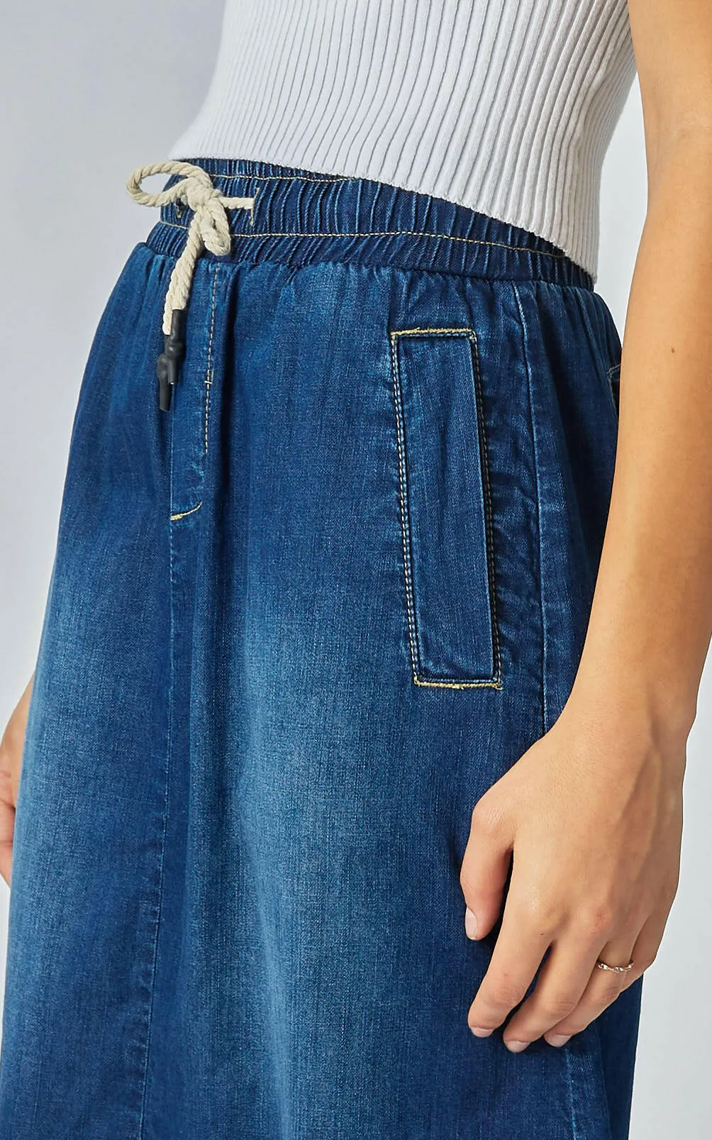 Cecil Indigo Denim Skirt