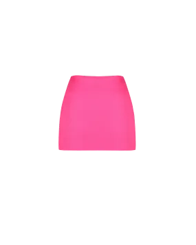 CHER SATIN MINI SKIRT SUPER PINK