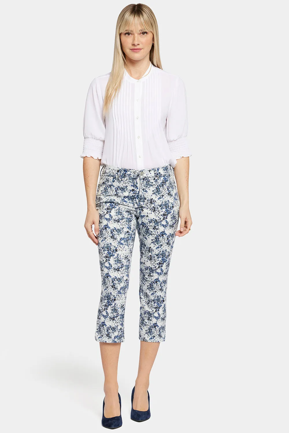 Chloe Capri Jeans In Petite - Forest Lagoon