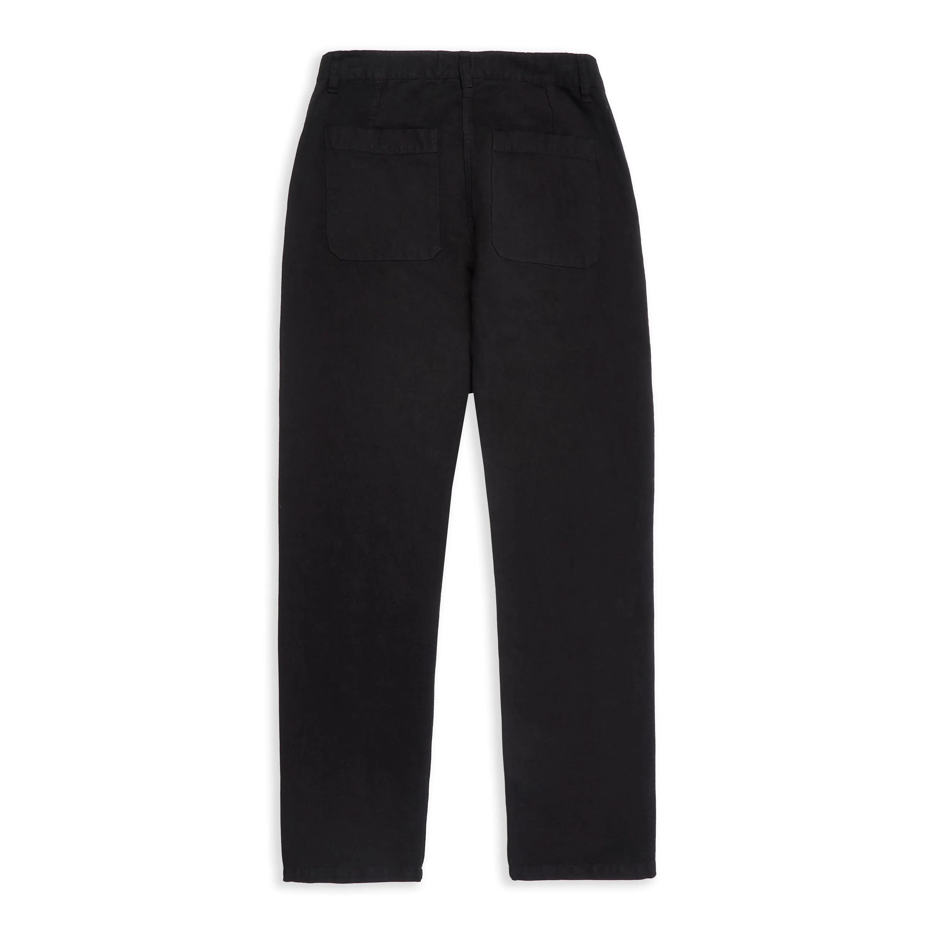 Cotton Trousers - Black Hopsack