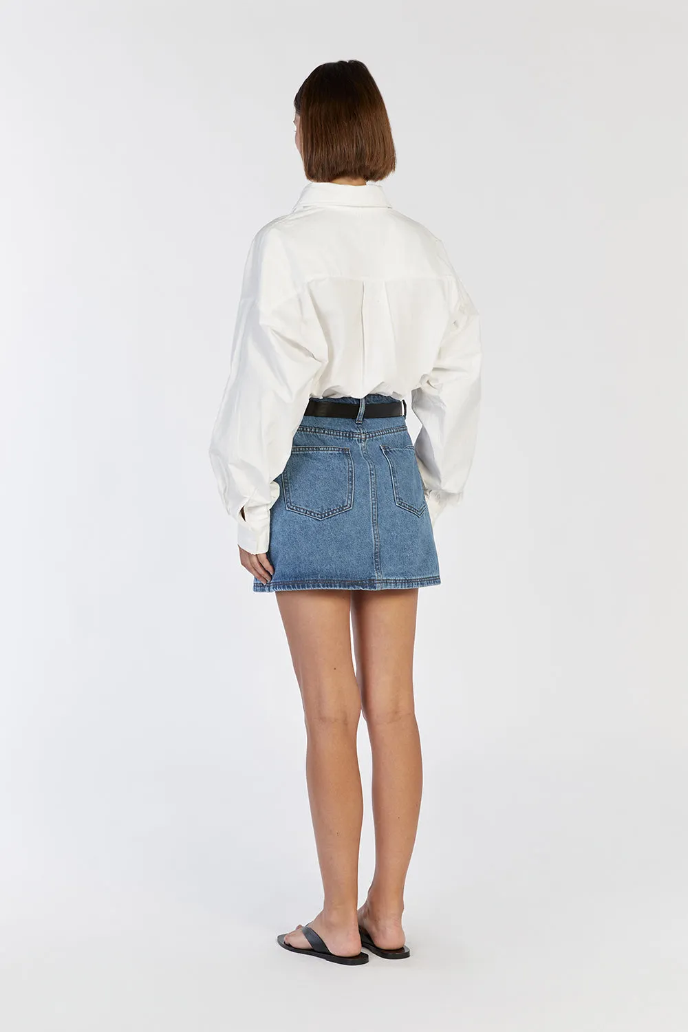 DALE 2 TONE DENIM SKIRT