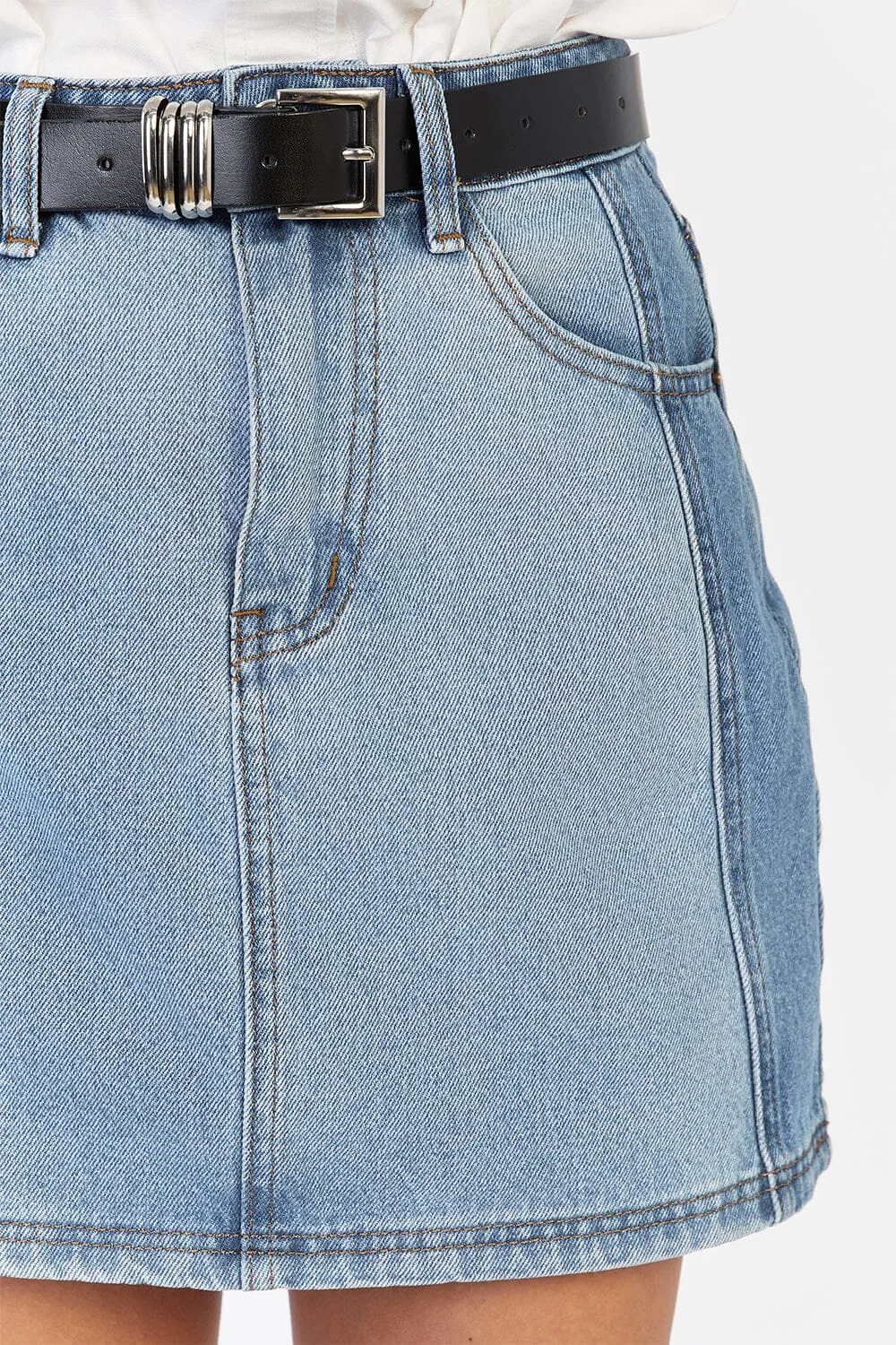 DALE 2 TONE DENIM SKIRT