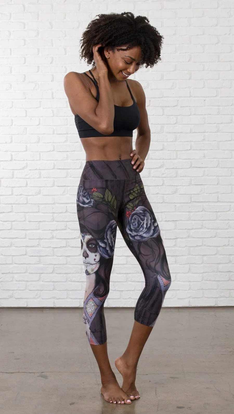 Dark Sugar - Triathlon Capri Leggings