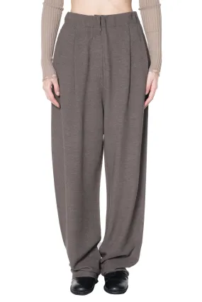 Dark Taupe Pleated Trousers