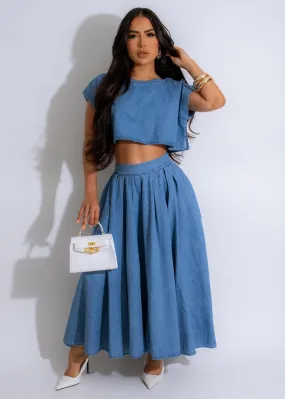 Delight Skirt Set Denim