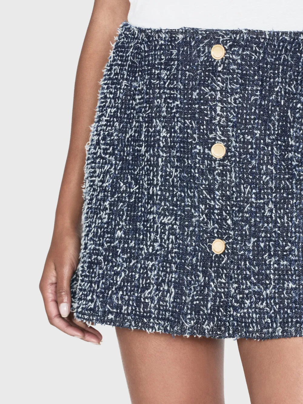 Denim Boucle Skirt -- Magic