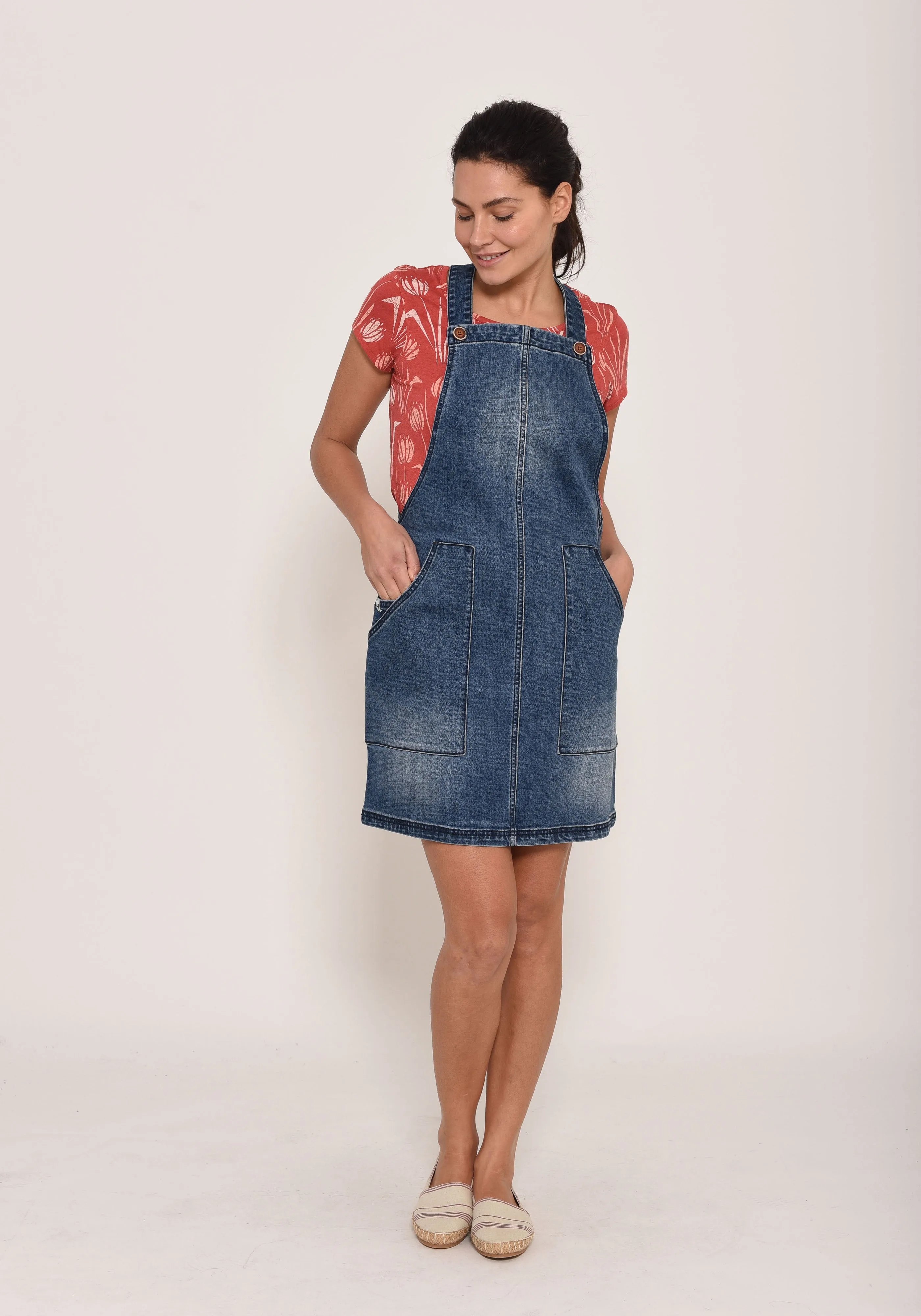 Denim Pinafore Dress