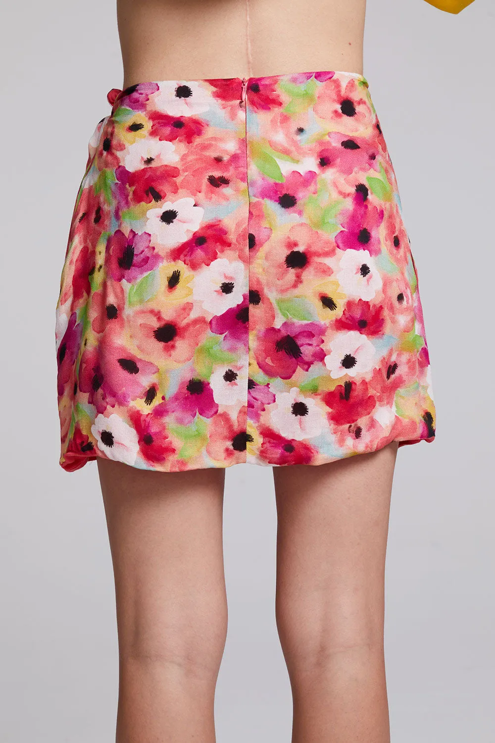 Elena Poppy Floral Mini Skirt