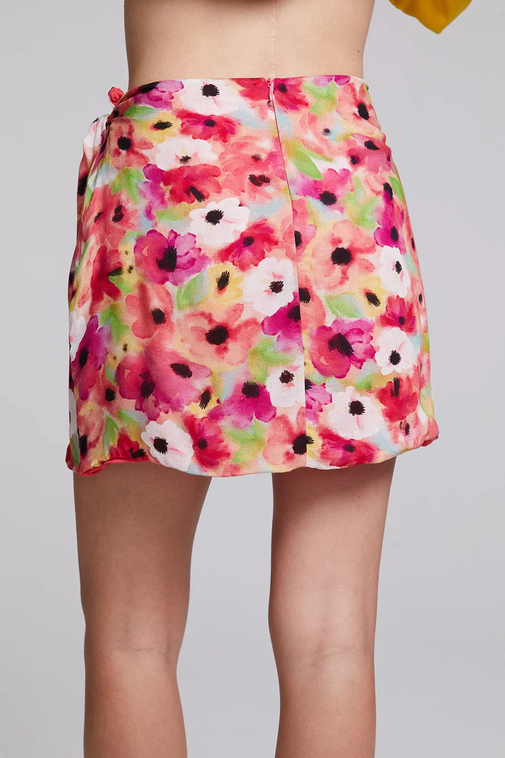 Elena Poppy Floral Mini Skirt