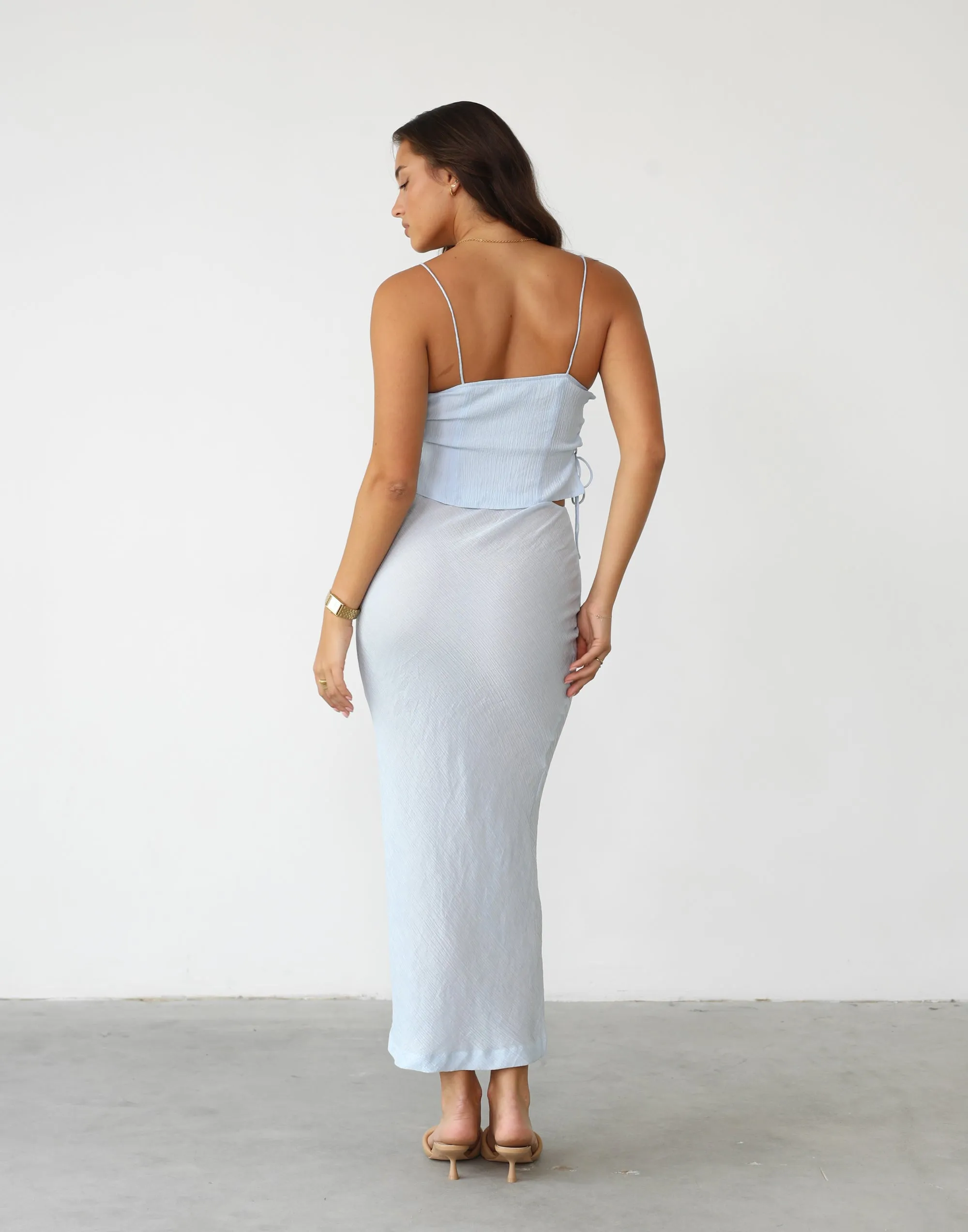 Endless Maxi Skirt (Pale Blue) - By Lioness