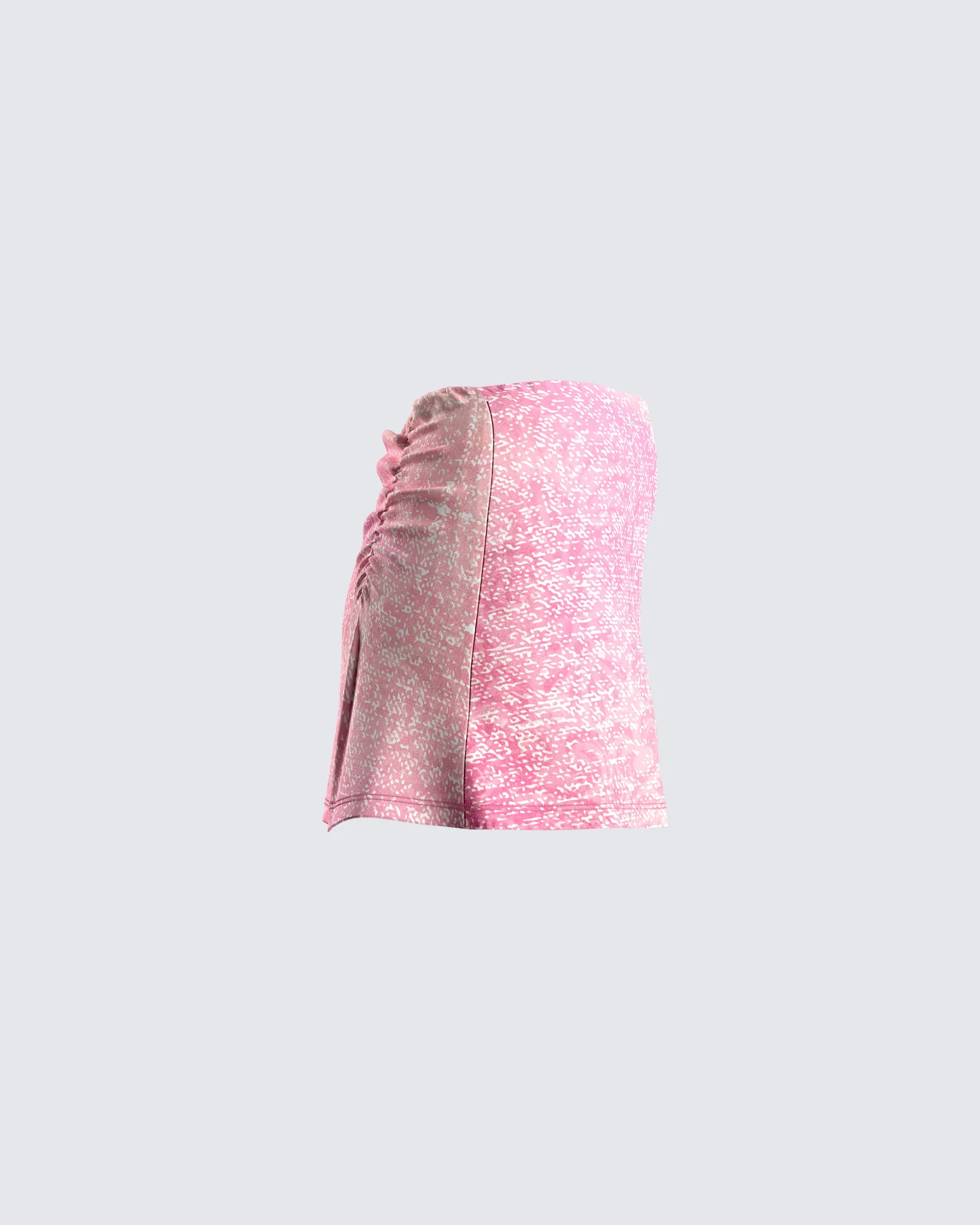 Evie Pink Pixel Print Mini Skirt