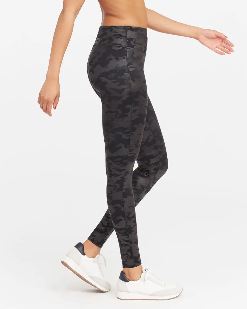 Faux Leather Camo Women's Leggings