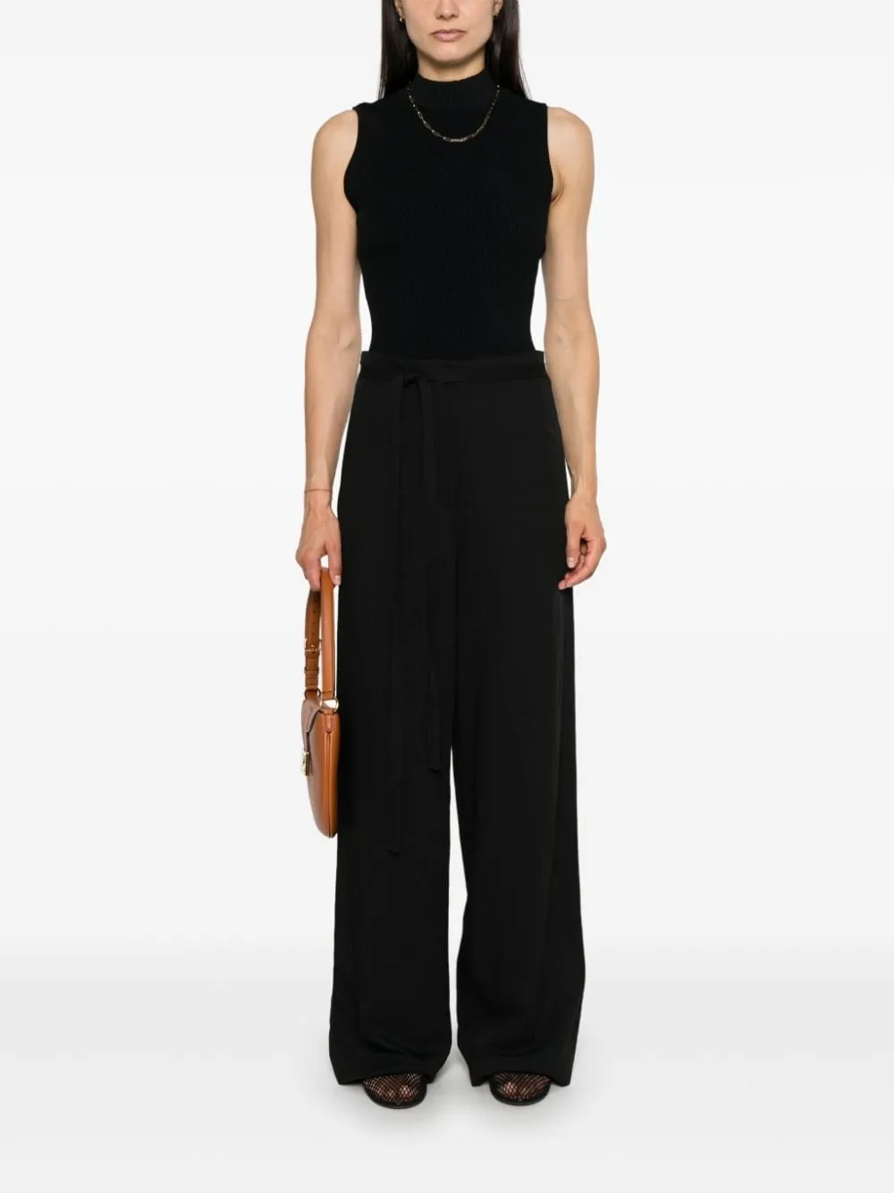 Fluid Tie-Waist Trousers