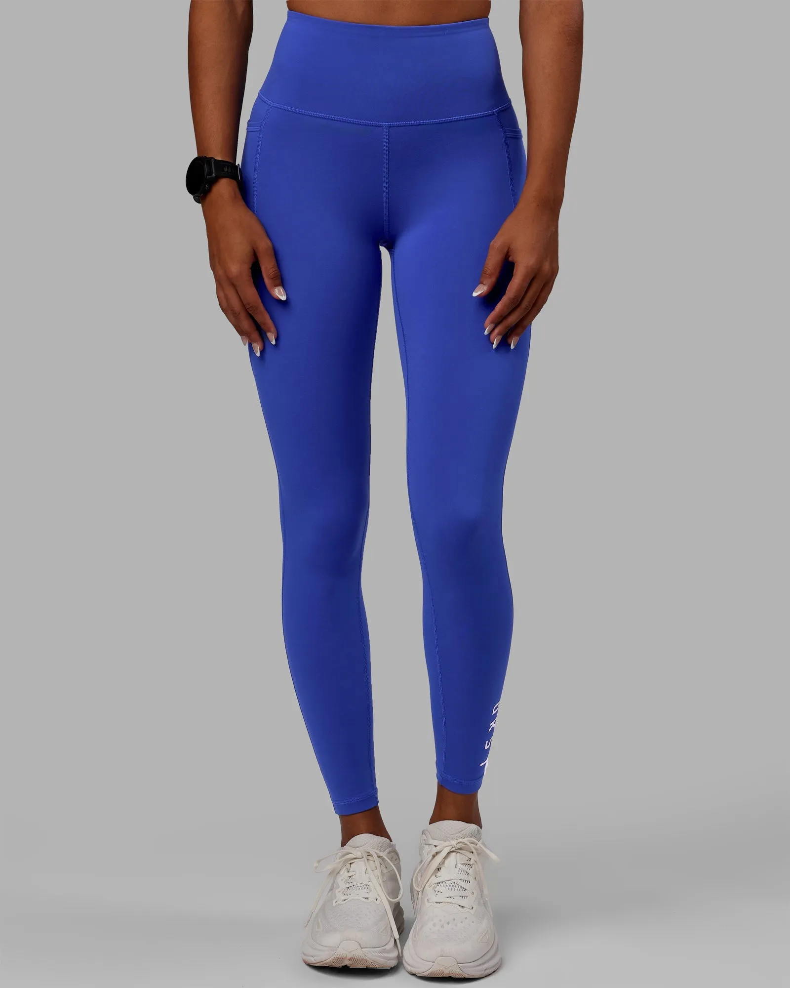 Flux Full Length Leggings - Power Cobalt