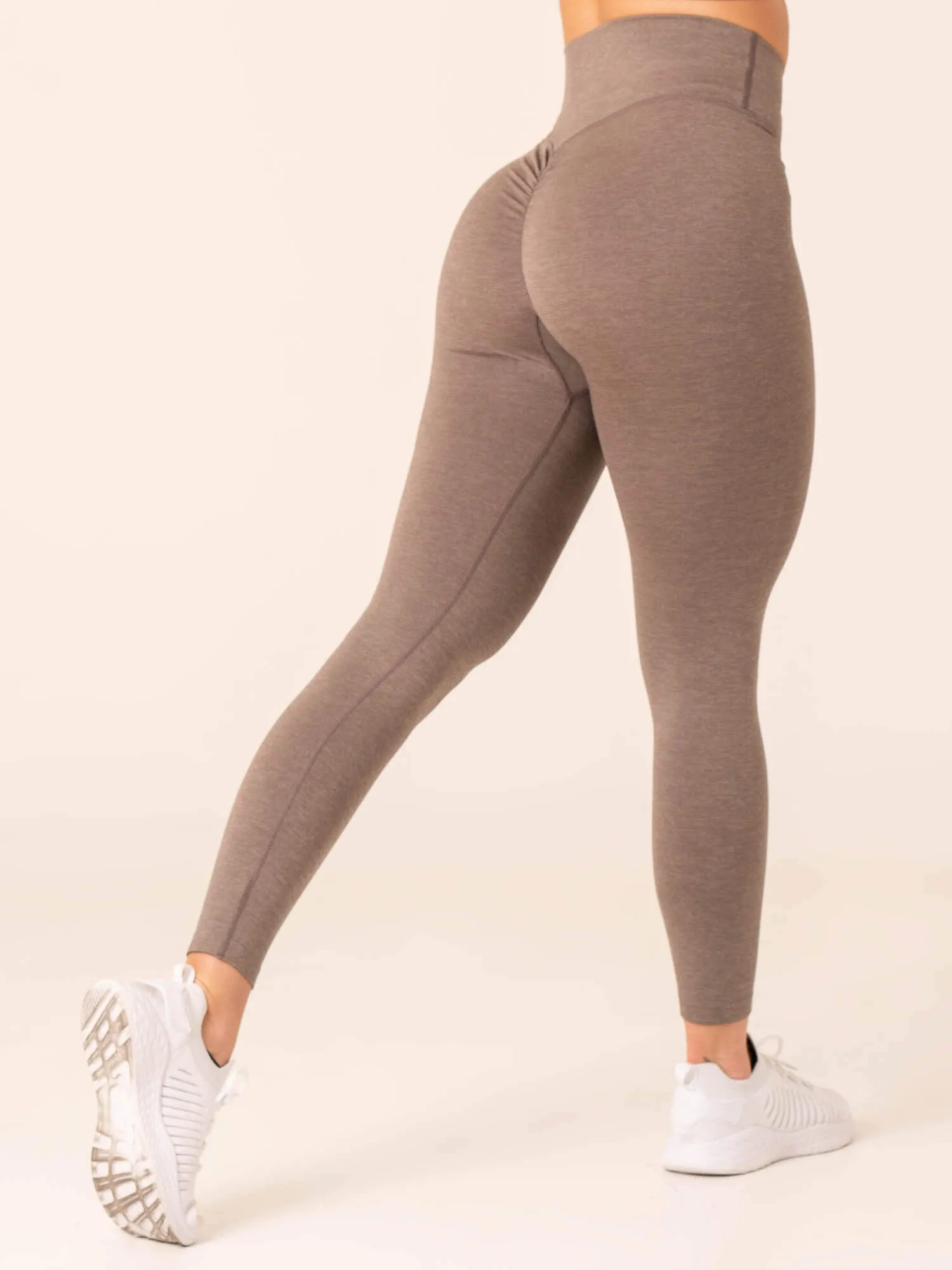 Focus Scrunch Seamless Leggings - Taupe Marl