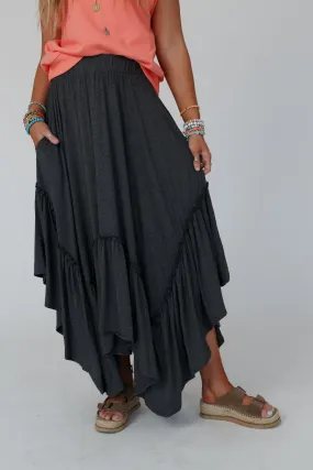 Forever Beauty Maxi Skirt - Charcoal